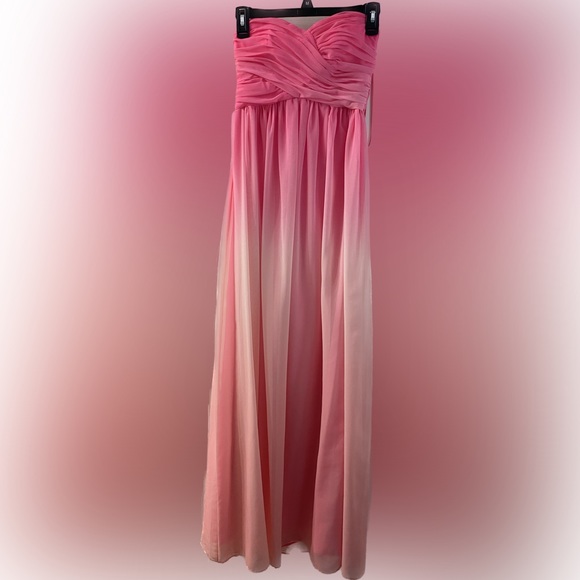 Morgan and Co - Pink Ombré Gown - size 1/2 - Picture 2 of 6